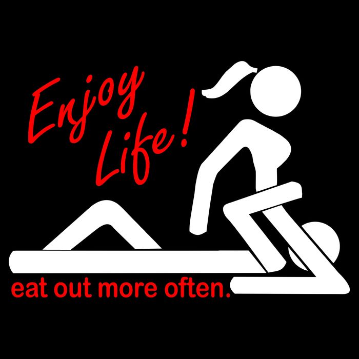 Enjoy Life Eat Out More Often Ladies Long Sleeve Shirt