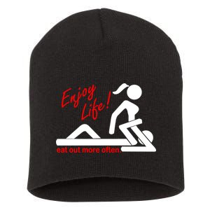 Enjoy Life Eat Out More Often Short Acrylic Beanie