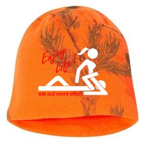 Enjoy Life Eat Out More Often Kati - Camo Knit Beanie