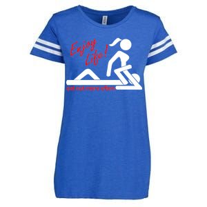 Enjoy Life Eat Out More Often Enza Ladies Jersey Football T-Shirt