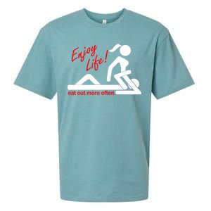 Enjoy Life Eat Out More Often Sueded Cloud Jersey T-Shirt