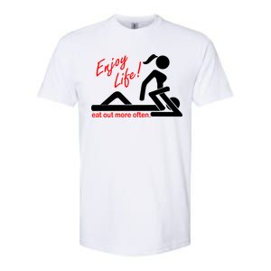 Enjoy Life Eat Out More Often Softstyle CVC T-Shirt