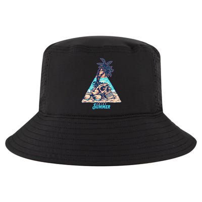 Enjoy Tropical Summer Vacation Skull Cool Comfort Performance Bucket Hat