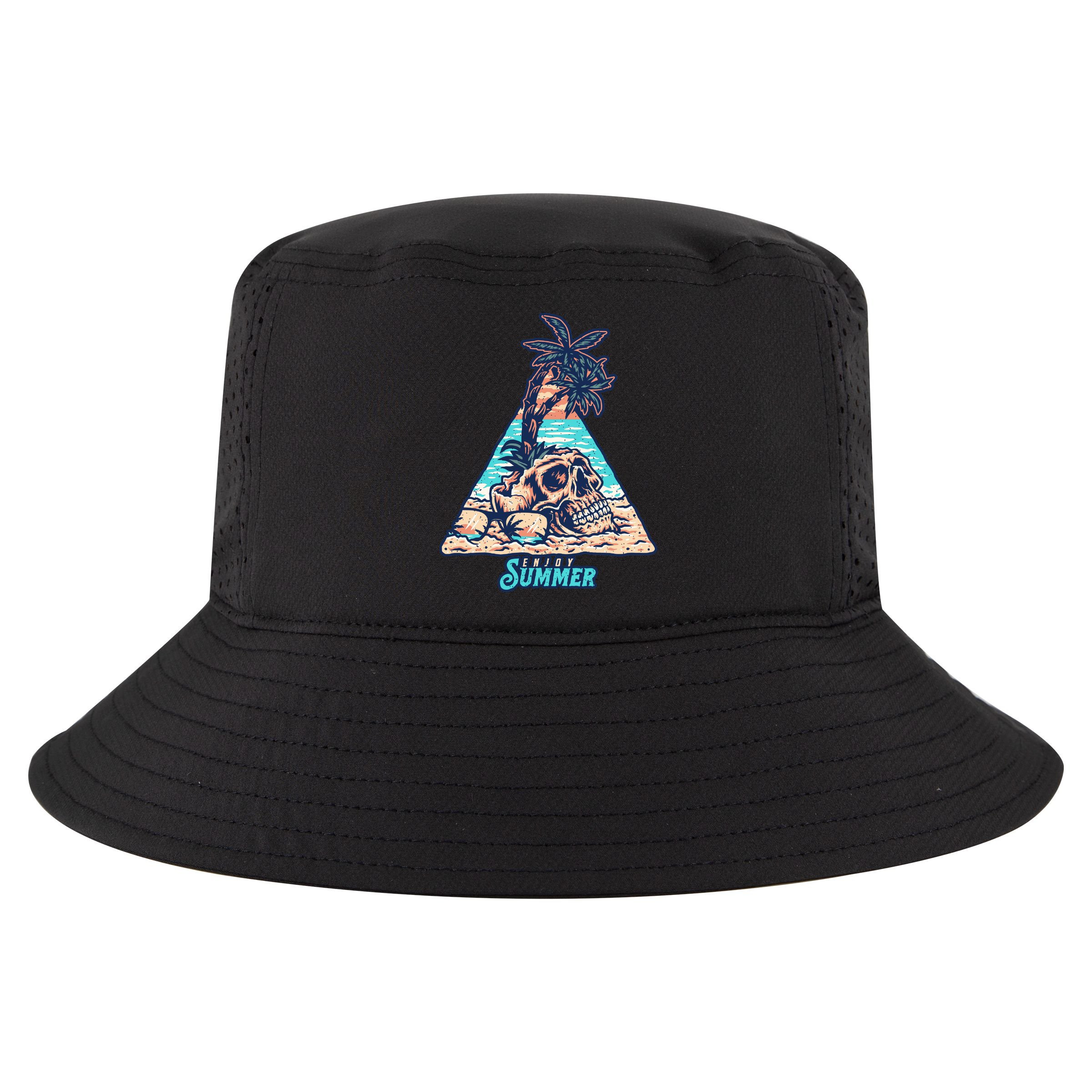 Enjoy Tropical Summer Vacation Skull Cool Comfort Performance Bucket Hat