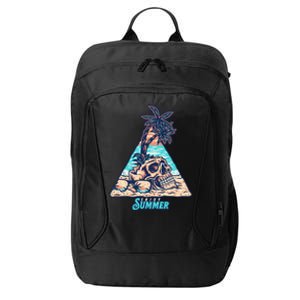 Enjoy Tropical Summer Vacation Skull City Backpack