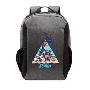 Enjoy Tropical Summer Vacation Skull Vector Backpack