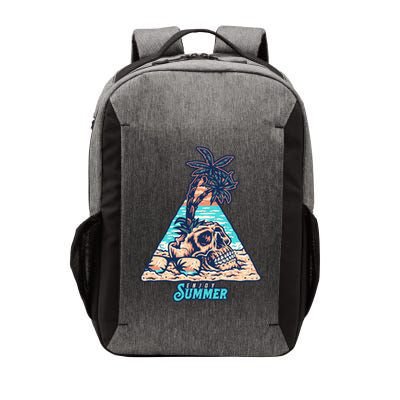 Enjoy Tropical Summer Vacation Skull Vector Backpack