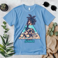 Enjoy Tropical Summer Vacation Skull Premium T-Shirt