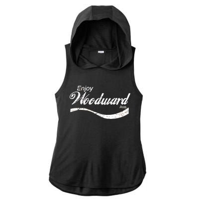 Enjoy Woodward Ave Ladies PosiCharge Tri-Blend Wicking Draft Hoodie Tank