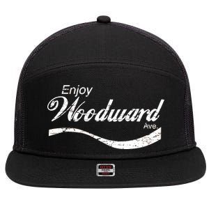 Enjoy Woodward Ave 7 Panel Mesh Trucker Snapback Hat