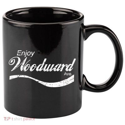 Enjoy Woodward Ave 11oz C Handle Ceramic Mug