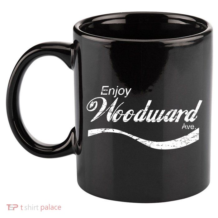 Enjoy Woodward Ave 11oz C Handle Ceramic Mug