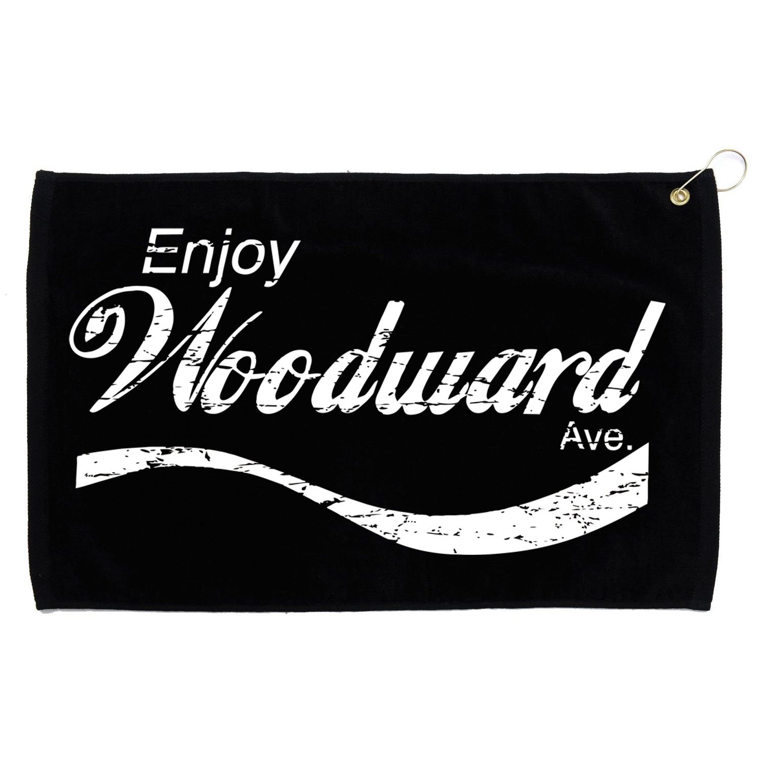 Enjoy Woodward Ave Grommeted Golf Towel