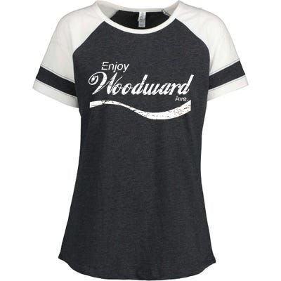 Enjoy Woodward Ave Enza Ladies Jersey Colorblock Tee