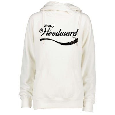 Enjoy Woodward Ave Womens Funnel Neck Pullover Hood