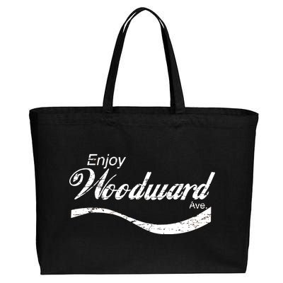 Enjoy Woodward Ave Cotton Canvas Jumbo Tote