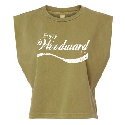 Enjoy Woodward Ave Garment-Dyed Women's Muscle Tee