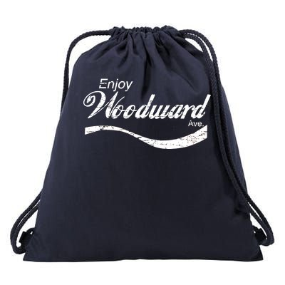 Enjoy Woodward Ave Drawstring Bag