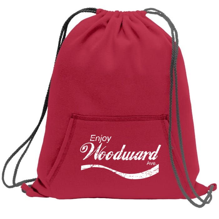 Enjoy Woodward Ave Sweatshirt Cinch Pack Bag