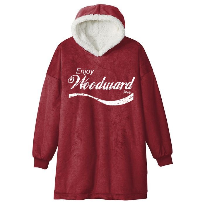 Enjoy Woodward Ave Hooded Wearable Blanket