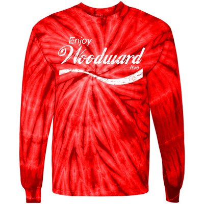 Enjoy Woodward Ave Tie-Dye Long Sleeve Shirt