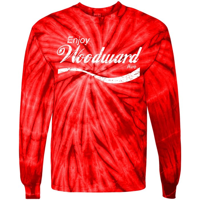 Enjoy Woodward Ave Tie-Dye Long Sleeve Shirt