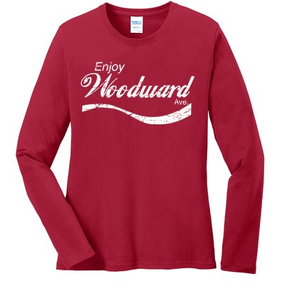 Enjoy Woodward Ave Ladies Long Sleeve Shirt