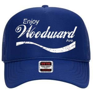 Enjoy Woodward Ave High Crown Mesh Back Trucker Hat