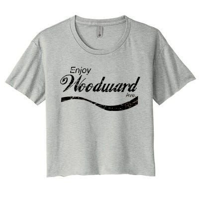 Enjoy Woodward Ave Women's Crop Top Tee