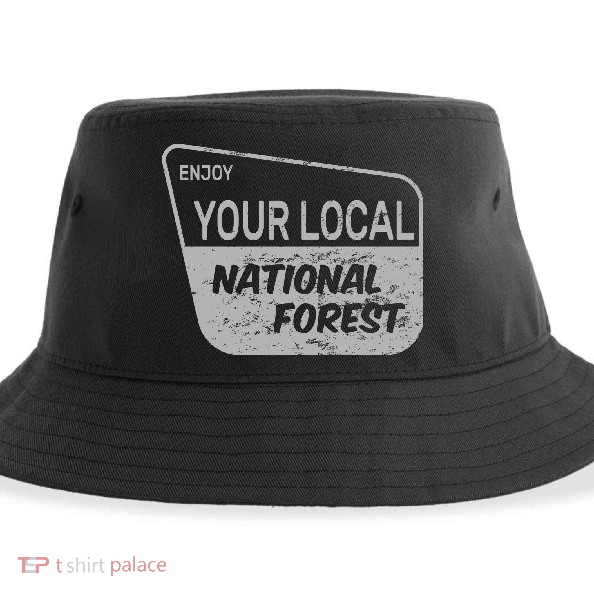 Enjoy Your Local National Forest Sustainable Bucket Hat