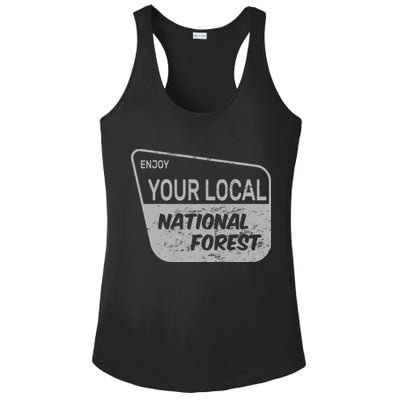 Enjoy Your Local National Forest Ladies PosiCharge Competitor Racerback Tank