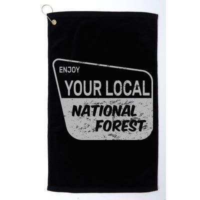 Enjoy Your Local National Forest Golf Towel