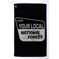 Enjoy Your Local National Forest Golf Towel