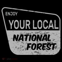 Enjoy Your Local National Forest Wool Snapback Cap