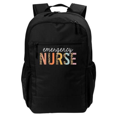 Emergency Nurse Leopard Print ER Nurse Nursing School Women Daily Commute Backpack