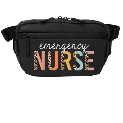 Emergency Nurse Leopard Print ER Nurse Nursing School Women Crossbody Pack