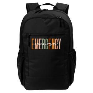 Emergency Nurse Letters Print ER Nurse Nursing School Outfit Daily Commute Backpack