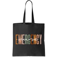 Emergency Nurse Letters Print ER Nurse Nursing School Outfit Tote Bag