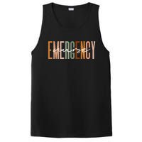 Emergency Nurse Letters Print ER Nurse Nursing School Outfit PosiCharge Competitor Tank