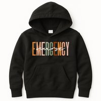 Emergency Nurse Letters Print ER Nurse Nursing School Outfit Kids Hoodie