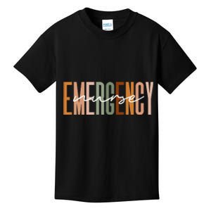 Emergency Nurse Letters Print ER Nurse Nursing School Outfit Kids T-Shirt