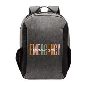 Emergency Nurse Letters Print ER Nurse Nursing School Outfit Vector Backpack