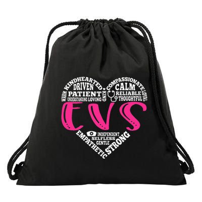 EVS Nurse Love Nursing Students CNA RN Life Nurse Week Gifts Drawstring Bag