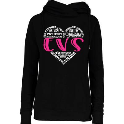 EVS Nurse Love Nursing Students CNA RN Life Nurse Week Gifts Womens Funnel Neck Pullover Hood