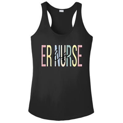 Er Nurse Life Er Nursing Emergency Nurse Great Gift Ladies PosiCharge Competitor Racerback Tank