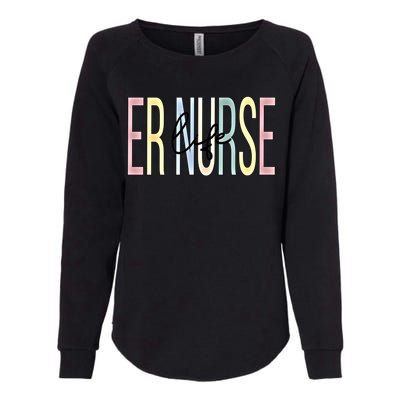 Er Nurse Life Er Nursing Emergency Nurse Great Gift Womens California Wash Sweatshirt