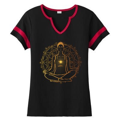 Enlightened Spiritual Ladies Halftime Notch Neck Tee