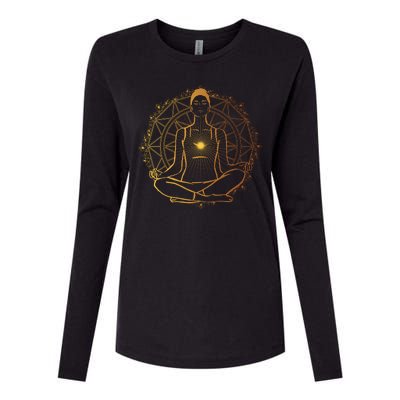 Enlightened Spiritual Womens Cotton Relaxed Long Sleeve T-Shirt