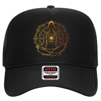 Enlightened Spiritual High Crown Mesh Back Trucker Hat