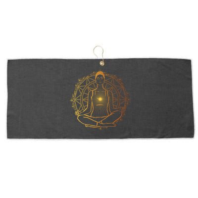 Enlightened Spiritual Large Microfiber Waffle Golf Towel